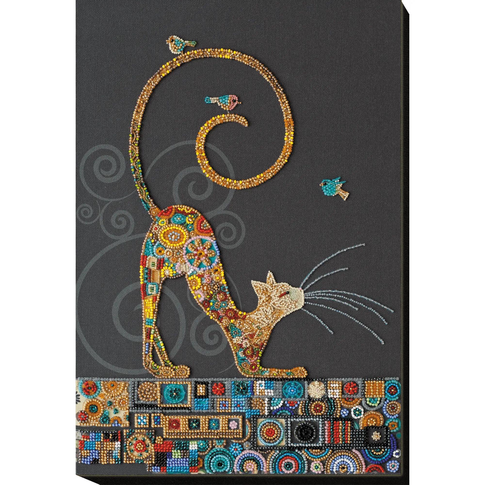 Kitty Bead Embroidery Kit by Abris Art AB-791