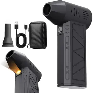 LMMAKE Cordless Air Duster - Portable Outdoor Fan, Compressed Air Dust, Turbo Blower | Handheld Portable Drying Machine 3 Gear Adjustable Cleaning Accessories Dryer for Computer PC Electronics Keyboard
