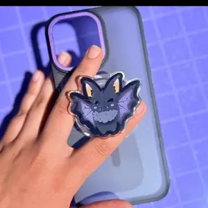 Freakin Bats Phone Grip |Spooky Cute Magnet Phone Holder, Acrylic Bat Grip, Halloween Grip, E-Reader Kindle Kobo Accessories, Kawaii Cellphone Smartphone Stand Mount Magnetic