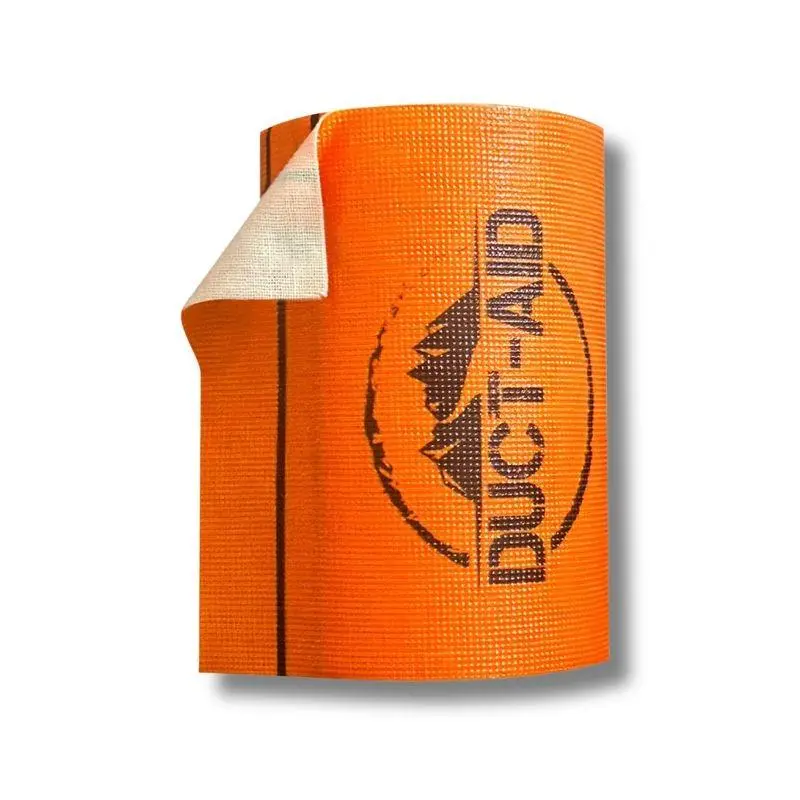 Duct-Aid 10ft Length Adhesive Tape, Medical-Grade, Travel-Ready, Pre-Printed Bands, Skin-Safe Glue for Skin/Fabric/Hard Surfaces, Travel Roll