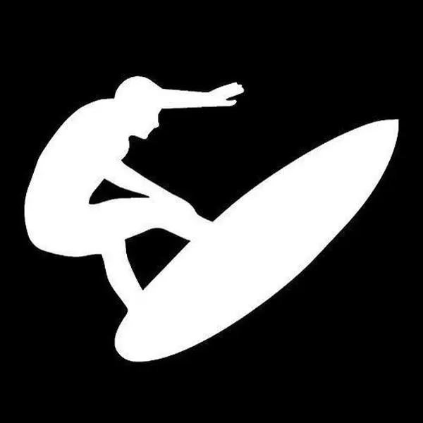 Surfboard Vinyl Decal for Cars, Trucks, Laptops and More