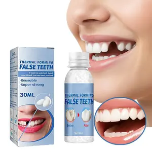 1/2/4pcs EELHOE Moldable Dental Gel Dentures Temporary Fillings Cavities and Teeth Fillings Temporary Tooth Filling Denture Kit Oral false  tooth