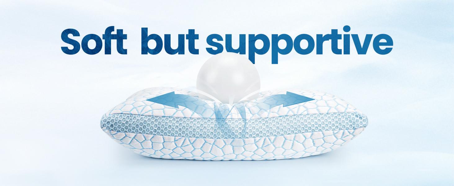 QUTOOL Luxury Cooling Memory Foam Pillows 2 Pack,Bed Pillows Set of 2,Adjustable Gel Pillow for Side Back Sleeper with Removable Cover, Summer Day Gifts, Decor Bedroom Accessories QUTOOL Luxury Cooling Memory Foam Pillows 2 Pack,Bed Pillows Set of 2,Adjustable Gel Pillow for Side Back Sleeper with Removable Cover, Summer Day Gifts, Decor Bedroom Accessories