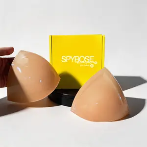 SPYROSE Invisible Lift Inserts -  Self-Adhesive Strapless Silicone Bra,  Reusable Adhesive Lifting Bras for Large Bust, Double-Sided Sticky Bra Ultra Push Up Bra Inserts Suitable for Different Occasions, push  up  tape Womenswear