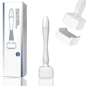 Adjustable Derma Stamp Microneedle Tool, At-Home Cosmetic Skincare Tool, Gentle to Boost Serum Absorption & Refine Skin Texture, Beginner-Friendly