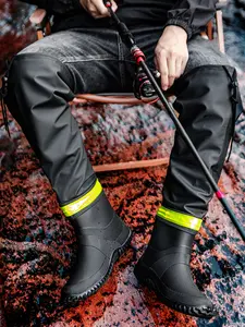 High-Top Over-The-Knee Couple Foldable Rain Boots, Lightweight Waterproof Anti-Slip High Top, Easy Carry for Rainy Days Outdoor Adventure