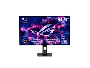 ASUS ROG Strix 32" Dual Mode UHD 4K 240Hz FHD 480Hz with AMD FreeSync Premium Pro & G-Sync Compatible 0.03ms HDR400 USB-C KVM OLED Gaming Computer Monitor with Height Adjustable, Swivel & Tilt Stand XG32UCWMG