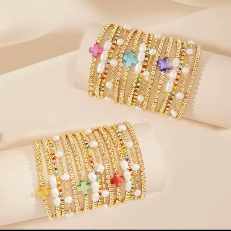 Luxury Gold Stretch Bracelet Set for Women