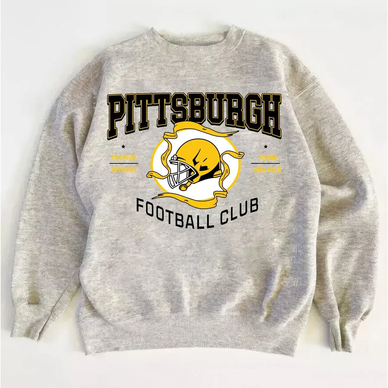 Pittsburgh Retro Football Sweatshirt, Vintage Crewneck for Game Day Lovers