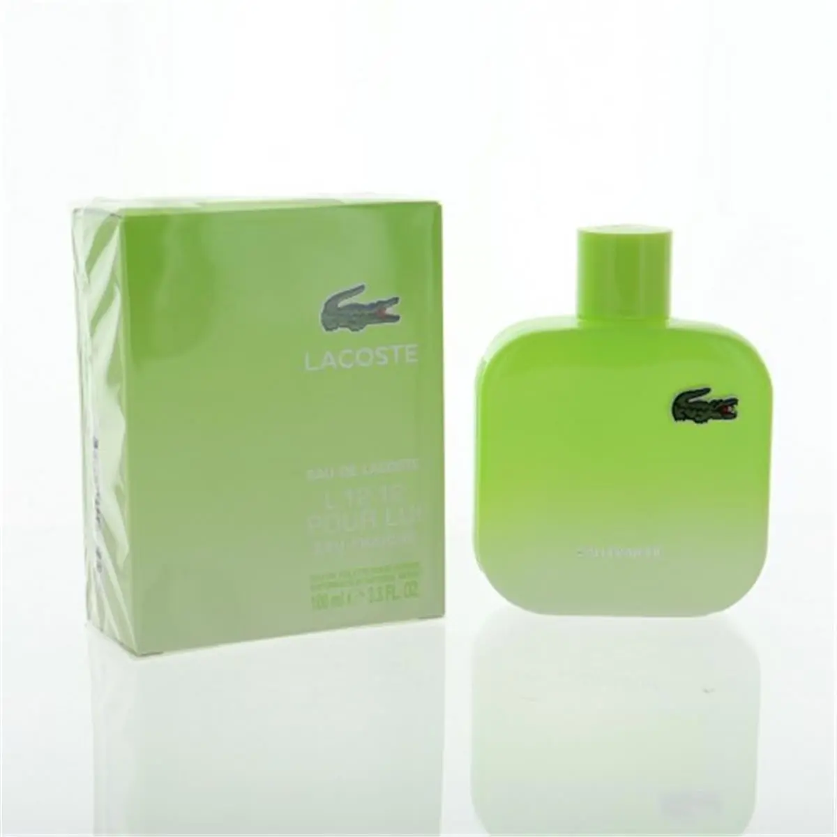 Lacoste L.12.12 Pour Lui Eau Fraiche Men's Eau De Toilette Spray, 3.3 fl oz, with Grapefruit, Leather, Cardamom, Cedar, Suede Notes, Spray Bottle, Woody Blend, Perfume Spray Bottle Men's Fragrance