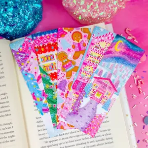 Christmas Tree Village Bookmark Set or Individual