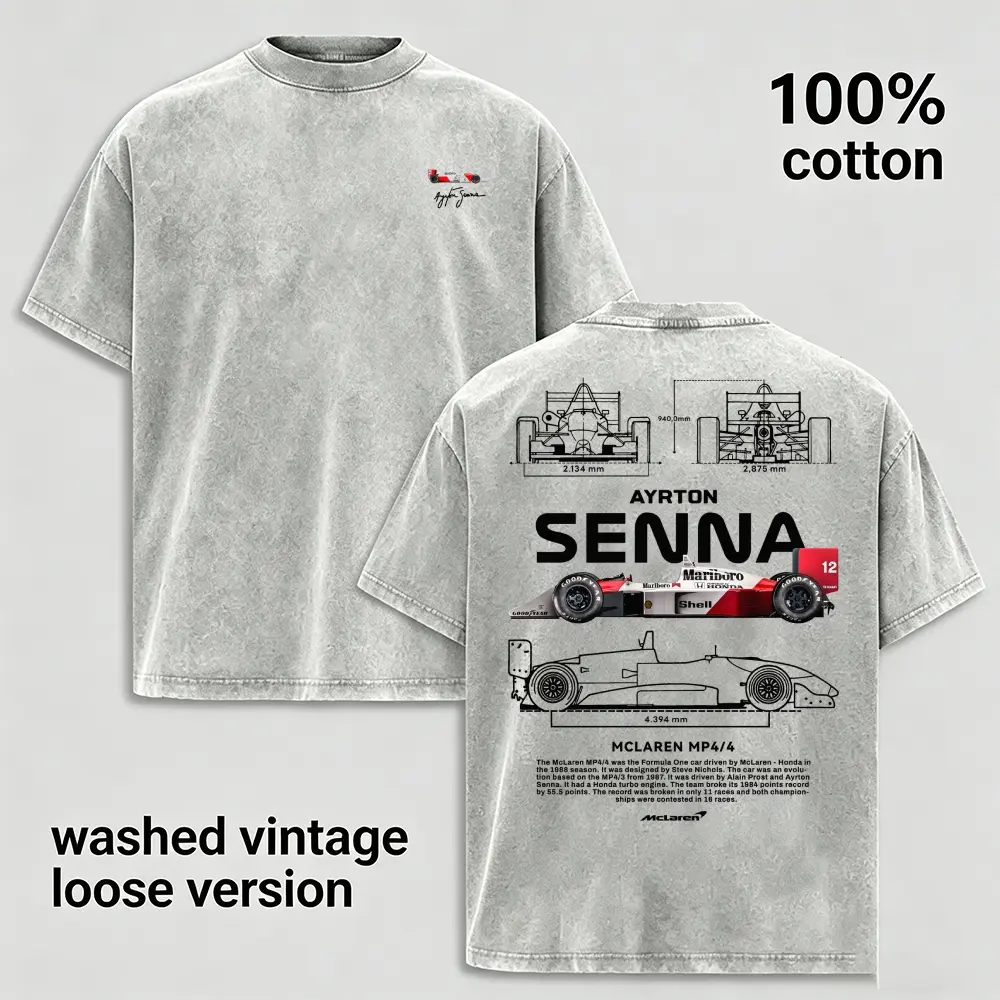 Vintage Motorsport Blueprint Graphic T-Shirt for Men, Washed 100% Cotton Oversized Tee, Retro Open Wheel Racing Car Diagram Print Shirt, Speed Culture Streetwear, Loose Fit Crewneck Casual Graphic Tee, Soft Breathable Unisex Gift