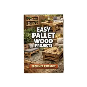 Easy Pallet Wood Projects Book, DIY Outdoor Furniture for Beginners, Step-By-Step Instructions, Perfect for Home Improvement Enthusiasts