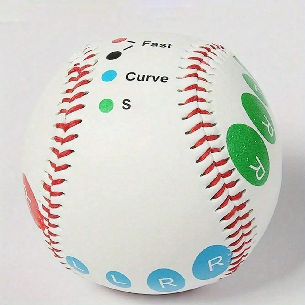 Baseball Training Ball, Baseball Pitching Trainer with Color-Coded Finger Placement Mark, Batting Practice Equipment, Sports Ball, Baseball Balls