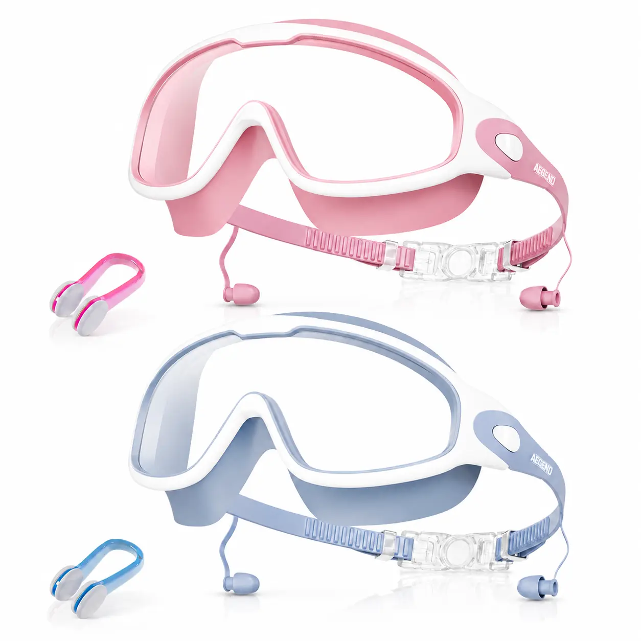 Swim Goggles for Adults, Wide View Anti-Fog UV Protection, No-Leak Design for Men & Women, Pool and Beach Essentials