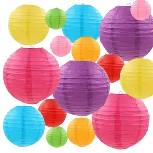Various Hanging Paper Lanterns, Multicolor Chinese Lanterns for Party Ceiling Decor, Perfect for Festivals, Birthdays & Weddings