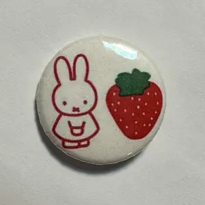 Miffy  1.25 inch Pin Button Badge - handmade pinback buttons pins
