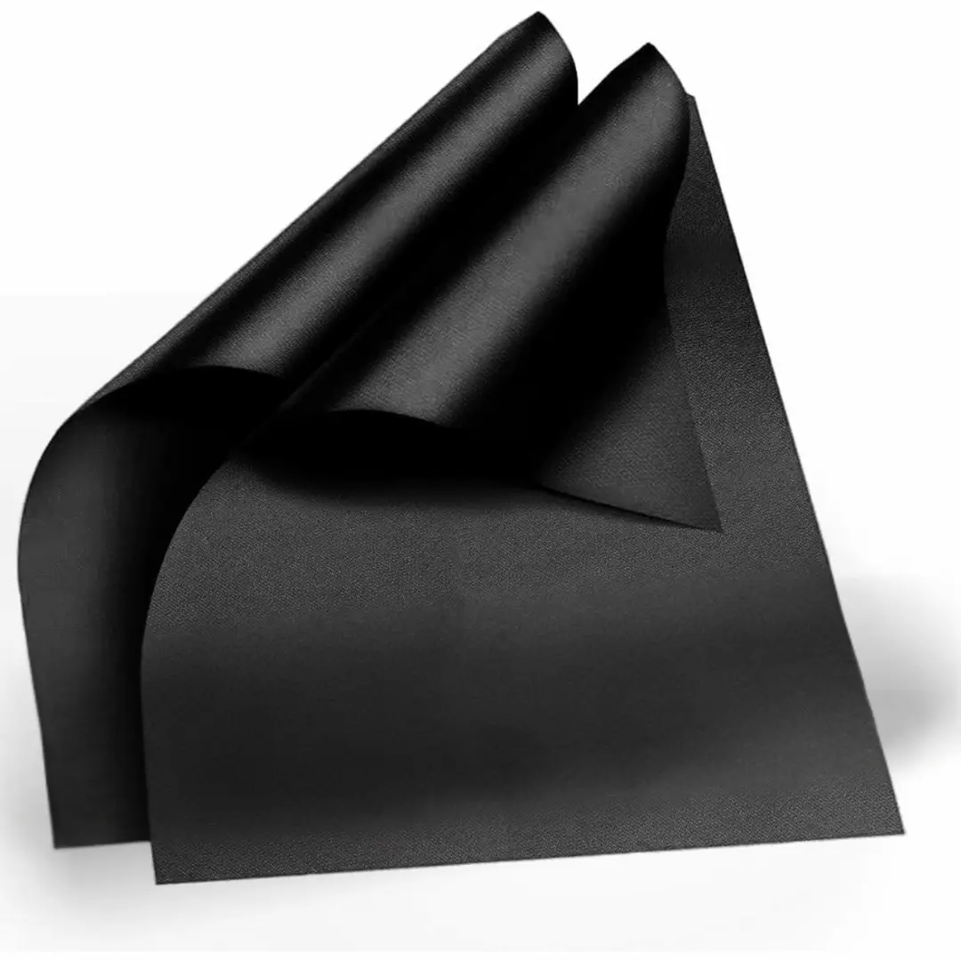Premium Extra Thick Oven Liners 2 Pack 17"x25" Non-Stick Reusable Mats for Electric Gas Toaster Ovens Grills BPA & PFOA Free Black Kitchen Accessory