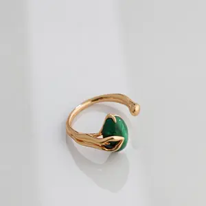 Emerald Whisper Malachite Ring