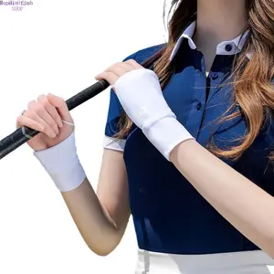 Women’s UV Protection Golf Gloves, Breathable Half Finger Sun Gloves with Extended Wrist Coverage, Lightweight Cooling Sports Gloves for Golf, Driving & Cycling