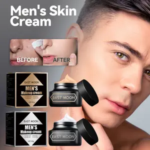 East Moon Makeup Cream Natural Cover Concealer & Tinted Moisturizer Invisible Blemish Blurring  Face Cream For Men Evens Skin Tone Hides Acne Scars Dark Spots No Makeup Look Daily Oil Control Face Base Best Gift From Girlfriend Wife