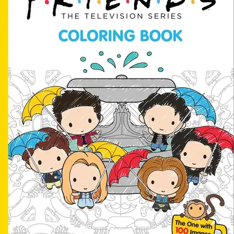 The Official Friends Coloring Book: The One with 100 Images to Color! -- Micol Ostow - Paperback