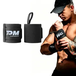 Fitness Wrist Wraps for Weightlifting 22" - Heavy Duty Gym Wrap with Hand Thumb Loop for Support, Weight Lifting Wrist Straps for Men & Women Work Out