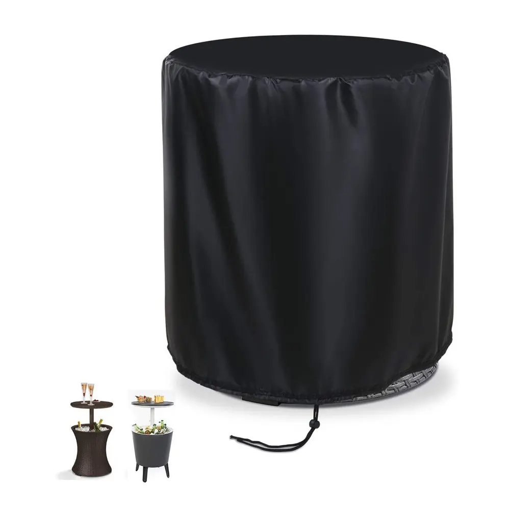 1pc Outdoor Woven Table Cover, Patio Furniture Protector, Ideal for Patio And Bar Top, All-Season Use, Patio Table Cover, Outdoor Table Cover.