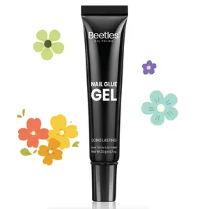 Beetles Gel X Nail Glue Gel Solid Nail Glue Gel, 3 in 1 Soft Nail Tips Glue Gel Sculpting Gel Super Strong for Acrylic Nails Extension Fake Nails Art Rhinestone Glue Gel Uv Soak Off Nail Gel Long Lasting