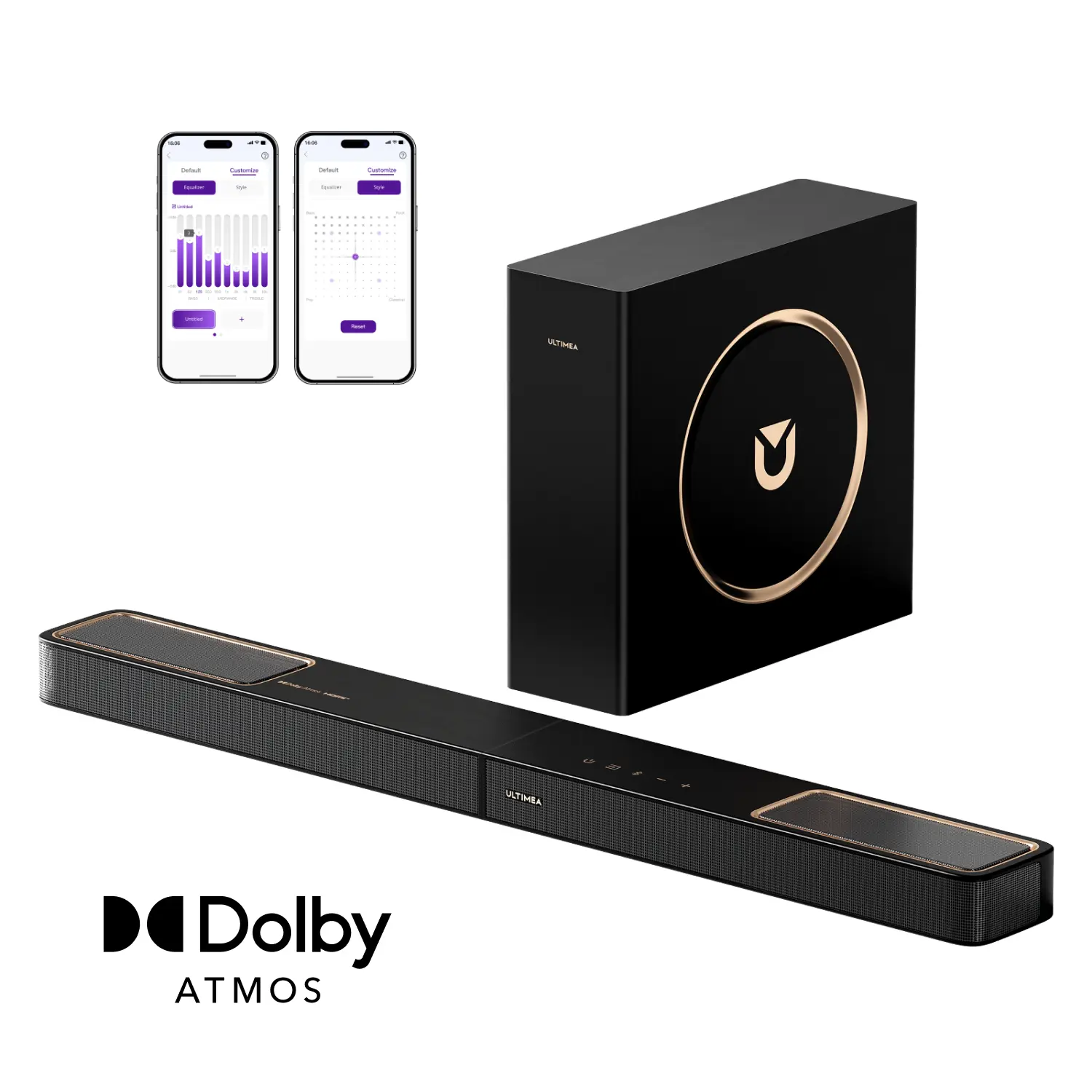 ULTIMEA Skywave F30 3.1.2 Soundbar Dolby Atmos 6 Speaker System Smart Dialogue Enhancement Bluetooth 5.4 Wireless Home Theater Audio for TV Movies Soundbar DolbyAtmos HomeTheater#SummerVibes