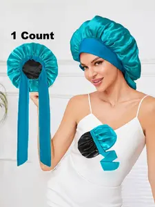 Women's Silk Bonnet for Sleeping, Adjustable Double Layer Satin Lined Bonnet, Reduces Friction & Prevents Frizz, Ideal for Natural Curly Hair, Haircare