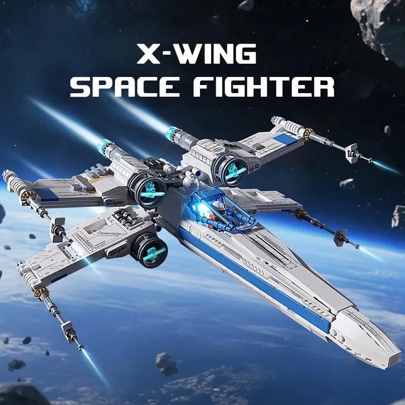 1271 PCS Space Fighter Jet Building Set – Epic Starship Model Kit, 3D Puzzle Blocks STEM Educational Toy, Collectible Display Set, Birthday Gift for Boys & Teens Ages 8–16, Collectible Construction Set