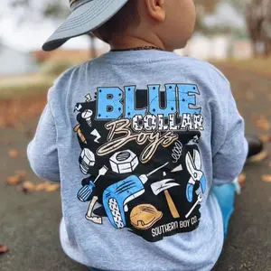 Blue Collar Boy's Long Sleeve Shirt