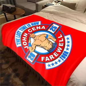 John Cena 20th Anniversary Flannel Blanket | All-Season Home Nap Throw - Perfect Holiday Gift