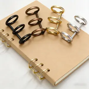4pcs Multi-Purpose Iron Binding Rings for Photo Albums, Loose-Leaf Book Binding Clips for Hand Account DIY