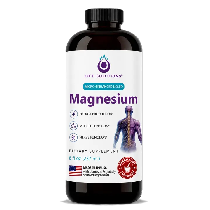 Life Solutions Liquid Magnesium Citrate Supplement, 8 Floz