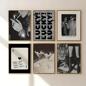 6 Piece Women Empowerment Wall Art Posters, Bold Feminist Design, Modern Home Decor, Living Room & Bedroom, Unique Gift Idea, Leopard Print Aesthetic