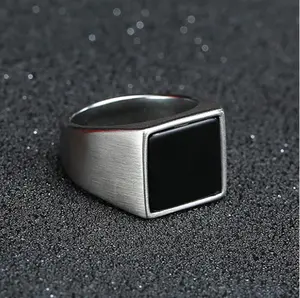 Men's Ring, Simple Retro Stainless Steel Geometric Ring, Casually Luxury Ring, Rings For Men, Suitable For Daily Use, Dating Party Wedding Engagement