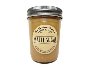 Maple Sugar | Scented Soy Wax Candle | Sweet Syrup Butter Dessert Kitchen Scent | Housewarming Birthday Wedding Gift