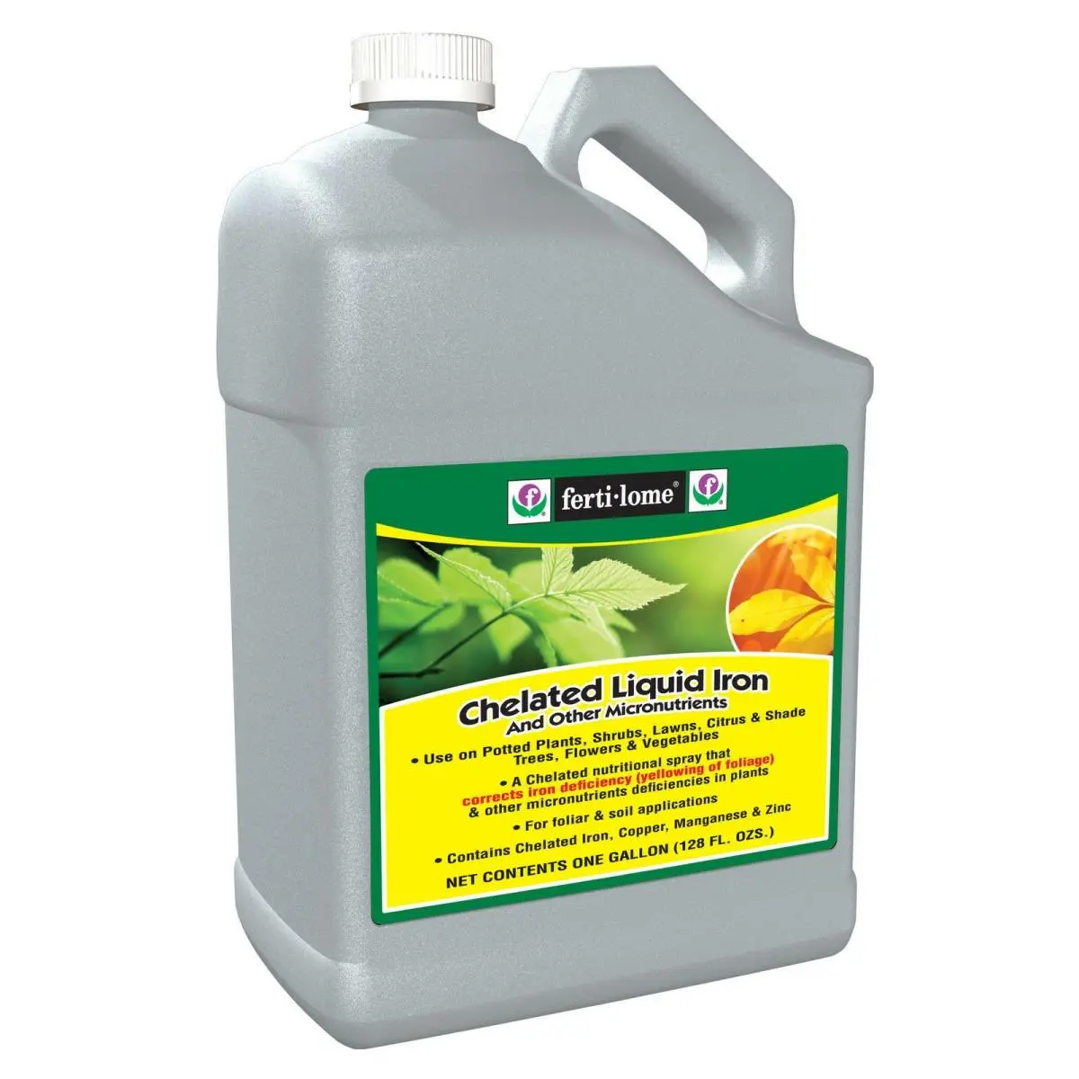 Fertilome 400635 1 gal Chelated Liquid Iron & Micronutrients - Economical Home Improvement Garden Soil Multi-Purpose Fertiliser with Easy Correction, 1 Gallon, Garden Soil Multi-Purpose Fertilisers