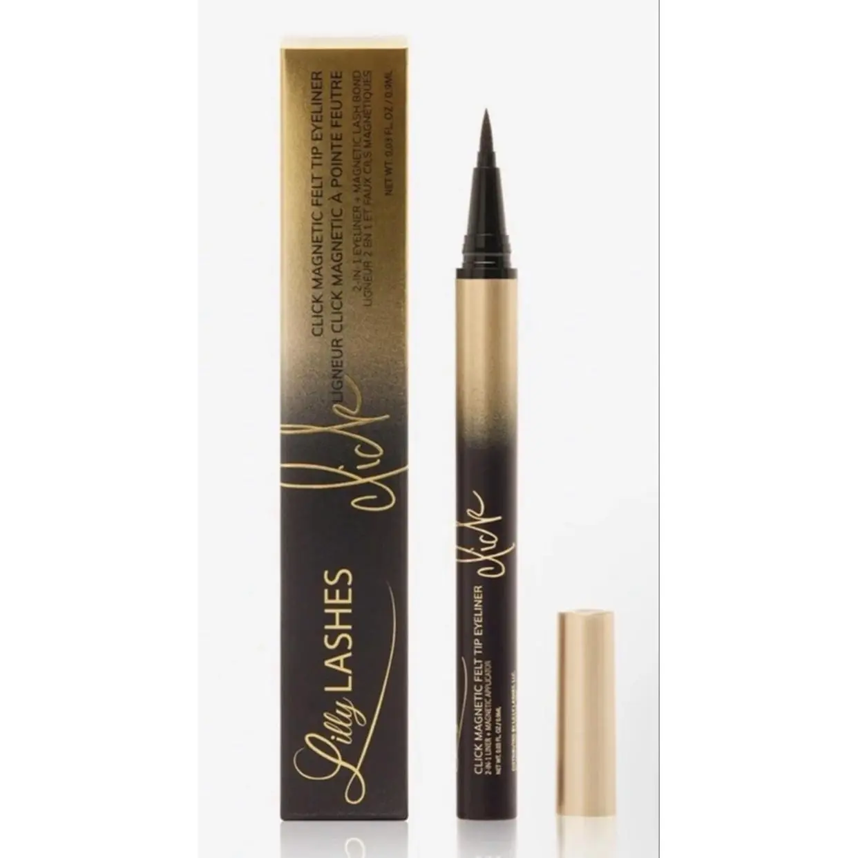 Lilly Lashes CLICK Magnetic Eyeliner in Ultra Black - Precision Application for Bold Eye Makeup