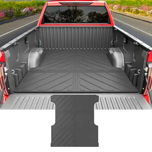 [Fits 22-25 Tundra] Truck Bed Mat Compatible with 2022-2025 Toyota Tundra 5.5 FT Truck Bed Liner Cargo Mat TPE Cargo Liner Replacement for 2022 2023 2024 2025 Toyota Tundra Accessories(Upgrade 5.5FT Bed Mat)