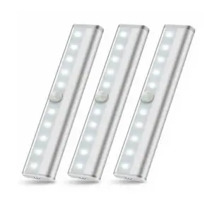 10LED Motion Sensor Stick-on Light Bar (3-Pack or 6-Pack)