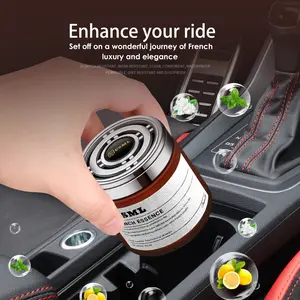 Premium Car Air Freshener Long-Lasting Fragrance 100% Natural Plant-Based Formula Alcohol-Free Odor Eliminator Heat-Resistant Automotive Accessory 45 Days Continuous Scent for Sunny Climates