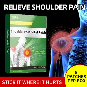 Immediate pain relief for shoulder pain, pain relief patch for periarthritis of shoulder, difficulty in shoulder movement, frozen shoulder, rotator cuff injury, pain relief patch