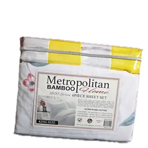 Metropolitan Bamboo Home 1800 Series 6 Piece King Size Sheet Set Ultra Plush Cotton Comfortable Bedding