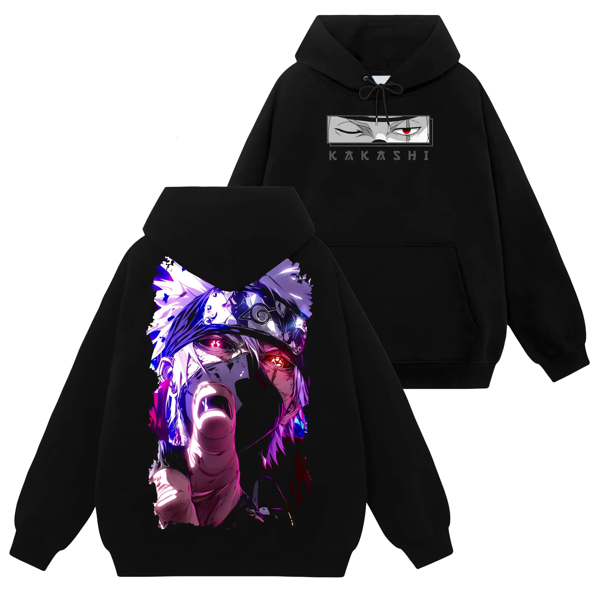 [Shinobi Shop] Limited Kakashi Hatake - Naruto Shippuden #101 Hoodie T-Shirt Sweatshirt, Retro Vintage Unisex Graphic 90s Cotton, Gift For Wibu, Anime Manga Y2K Streetwear Fabric Menswear