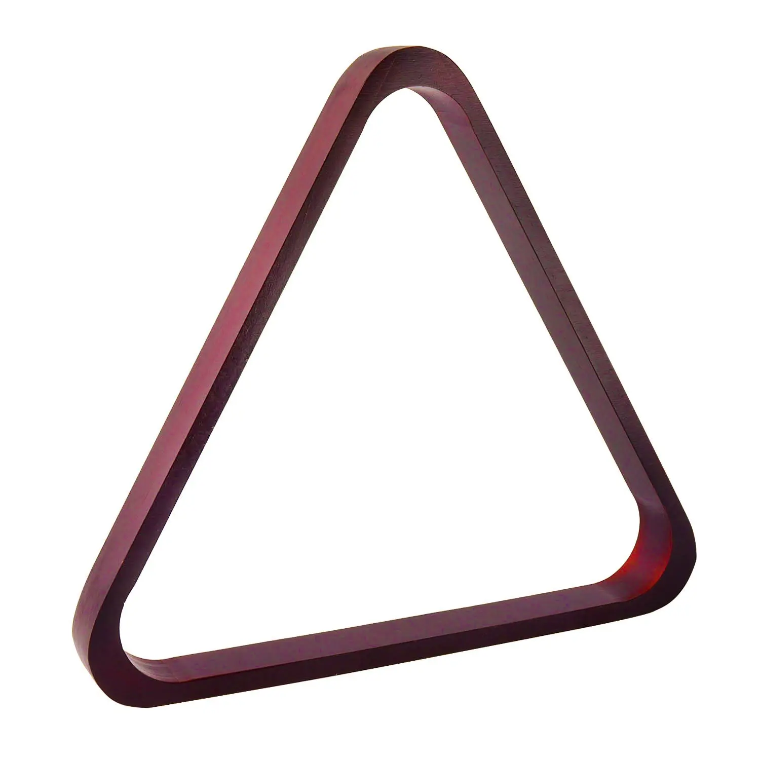 Solid Wood 8-Ball Triangle Pool Ball Rack (Mahogany/Black)