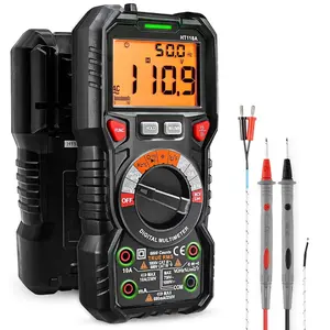 Digital Multimeter TRMS 6000 Counts Voltmeter Auto-Ranging Fast Accurately Measures  Current Amp Resistance Diodes Continuity Duty-Cycle Capacitance Temperature for Automotive