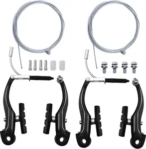 2 Pairs Bike Brakes, Universal Complete V Bike Brakes Set, Mountain Bike Replace